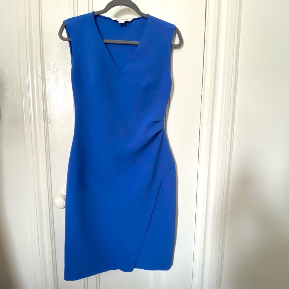 Diane Von Furstenberg Ruched Waist Wrap Dress